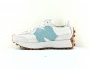 New Balance 327 beige bleu turquoise gomme