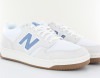 New Balance 480 suede beige blanc bleu ciel