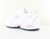 New Balance 530 blanc rose noir