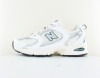 New Balance 530 femme beige blanc vert argent