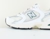 New Balance 530 femme beige blanc vert argent