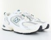 New Balance 530 femme beige blanc vert argent