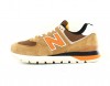 New Balance 574 camel orange marron noir