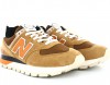 New Balance 574 camel orange marron noir