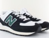 New Balance 574 noir blanc vert