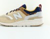 New Balance 997 H beige blanc bleu marine jaune