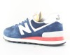 New Balance 574 bleu marine blanc rouge