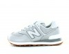 New Balance 574 femme argent gomme