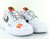 Nike Air Force 1 prm Just Do It GS white