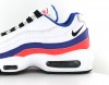 Nike Air max 95 essential Blanc bleu solar red