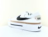 Nike Court legacy lift blanc noir beige