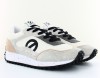 Noname Punky jogger suede blanc beige noir