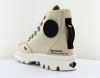 Palladium Pampa hi htg beige noir blanc