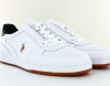 Polo Ralph Lauren Polo court sneakers low top laces blanc vert gomme