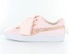 Puma Basket heart canvas femme rose rose gold