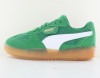 Puma Palermo moda vintage vert gomme