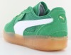 Puma Palermo moda vintage vert gomme