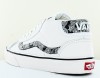 Vans Mid Skool 37 blanc bandana noir