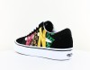 Vans Old skool multi animal noir blanc rouge jaune vert animal