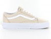 Vans Old Skool Leather Beige blanc