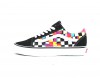 Vans Old skool floral checkboard noir blanc floral