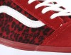 Vans Old Skool leopard ROUGE