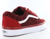 Vans Old Skool leopard ROUGE