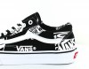 Vans Old Skool logo mix Noir blanc