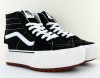 Vans Sk8-hi stacked noir blanc gomme