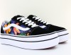 Vans Super comfycush tropicali noir blanc tropical floral