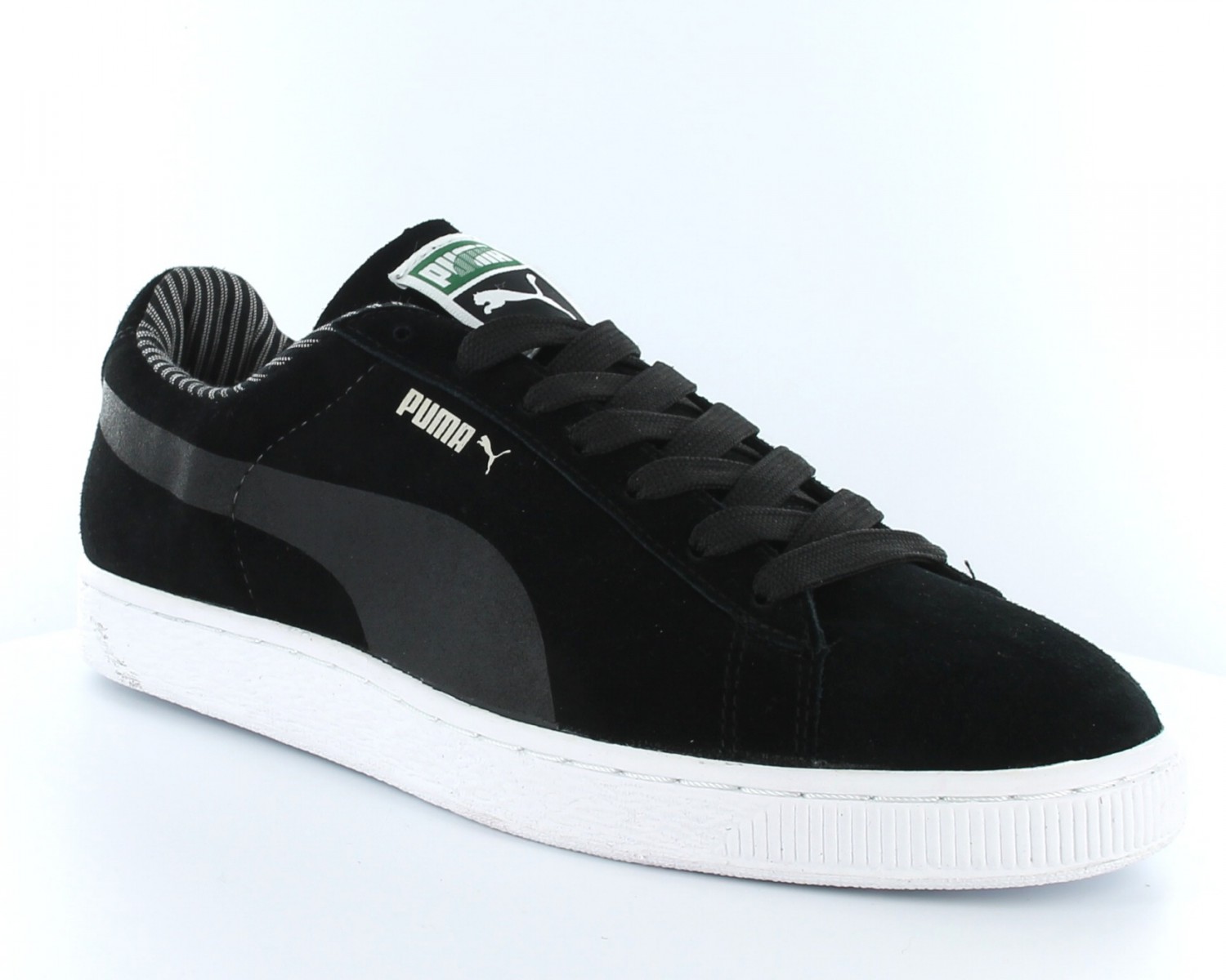 Puma suede deals noir blanc