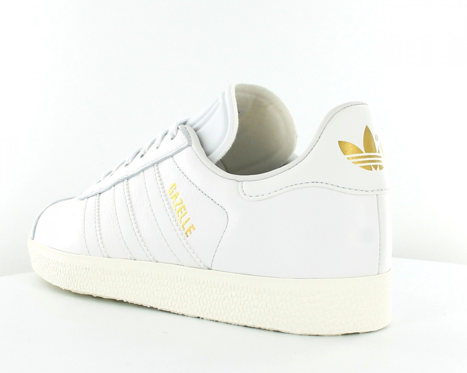 Adidas gazelle blanche outlet cuir