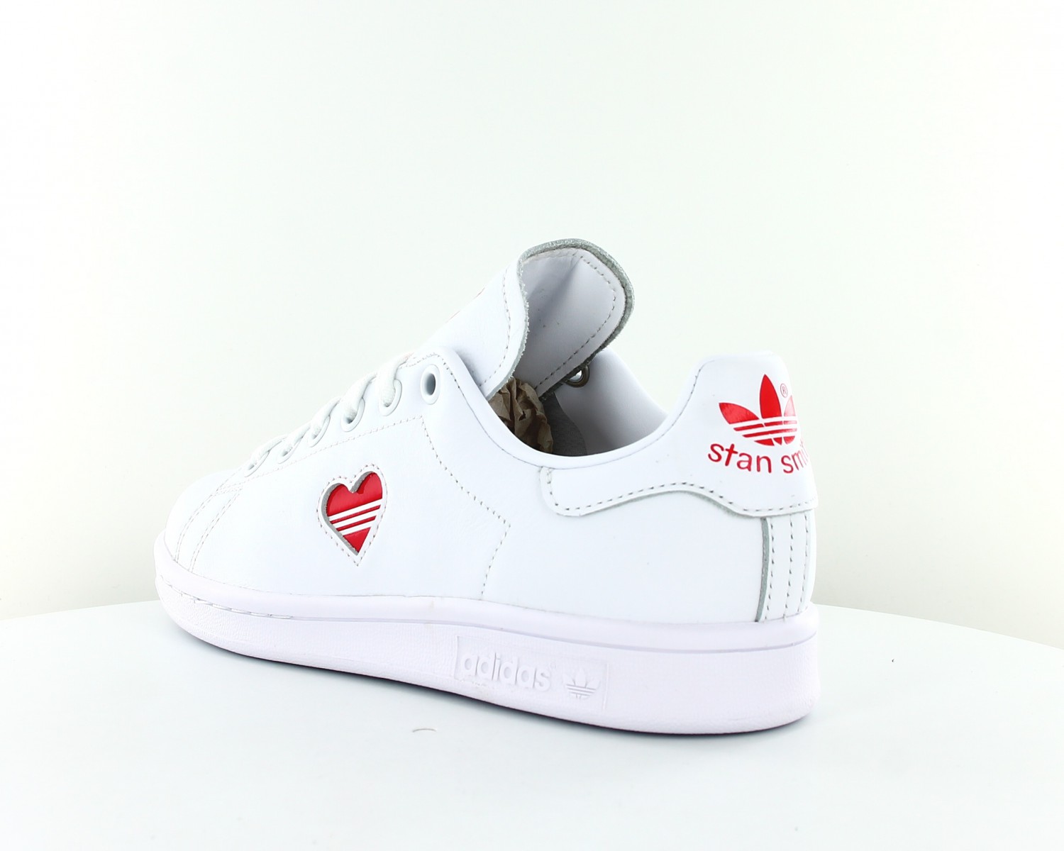 stan smith blanche et rouge femme