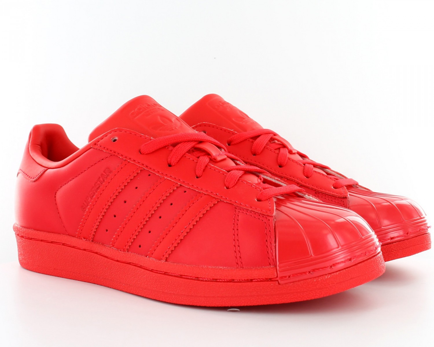 adidas superstar 80s femme rouge