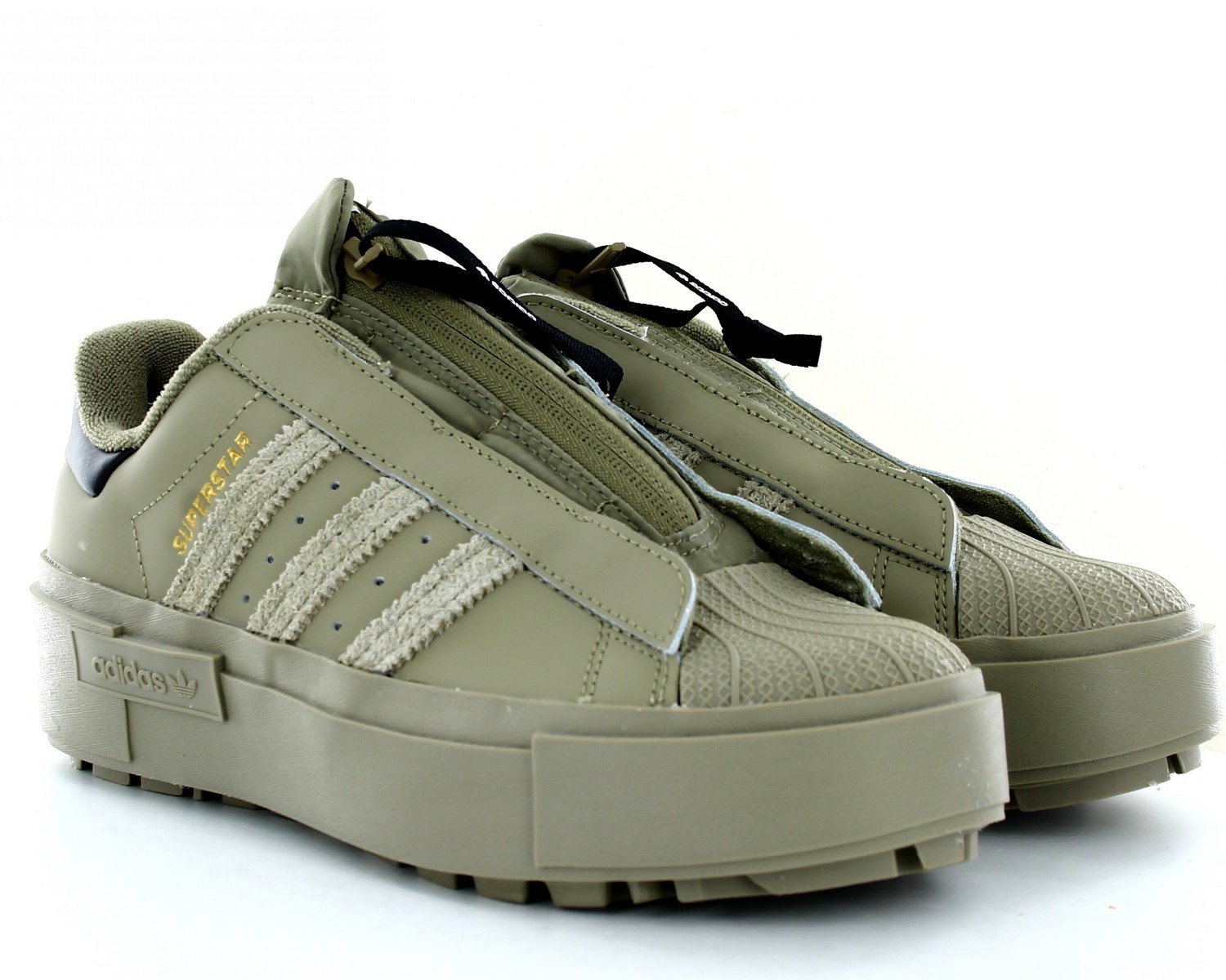 Adidas superstar 2025 vert kaki femme