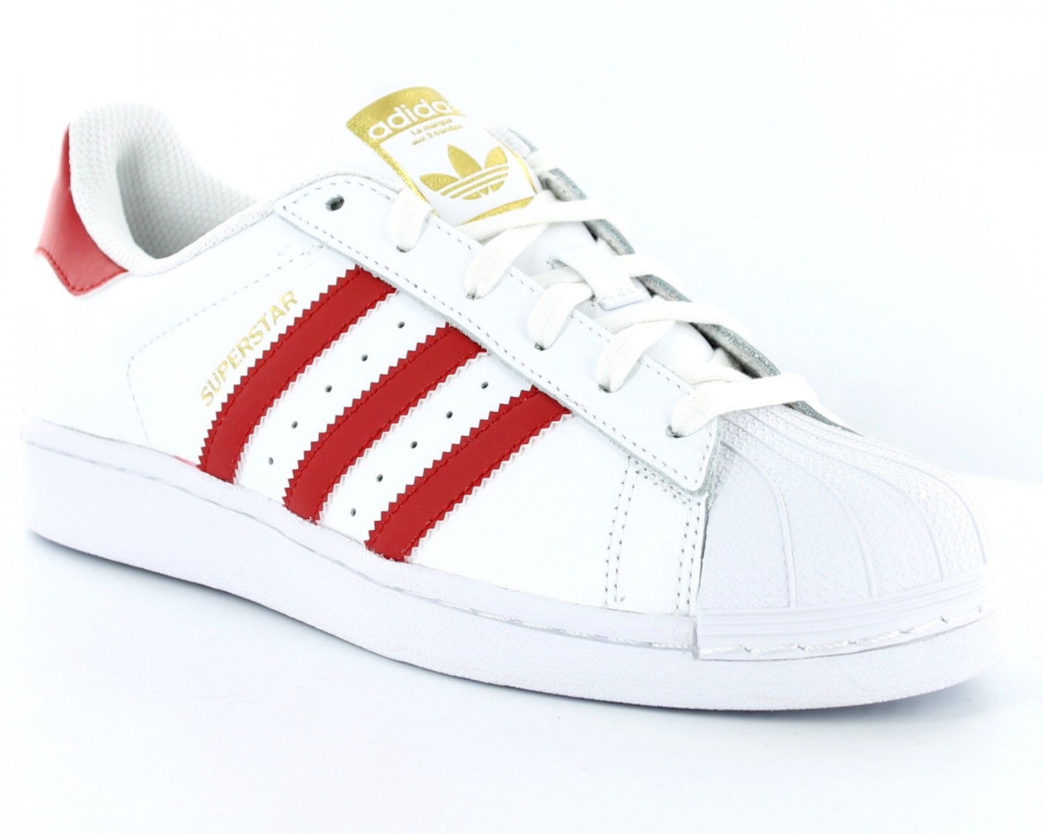 superstar en daim rouge