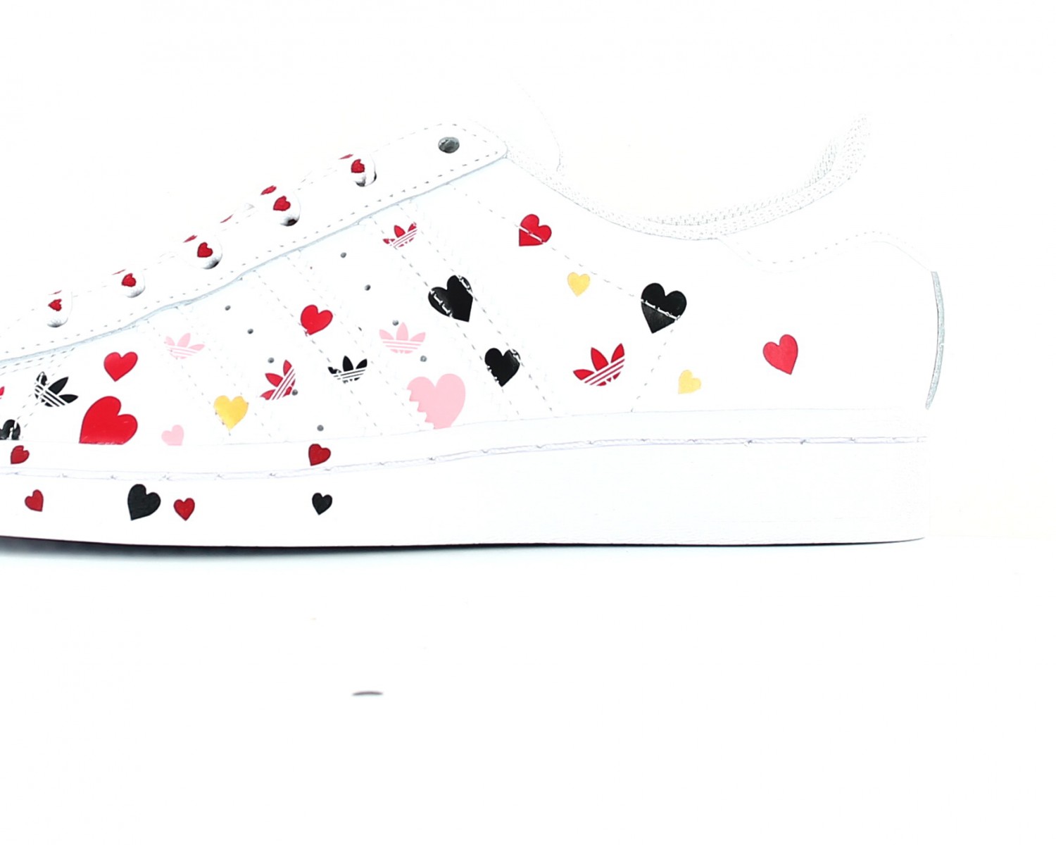 Adidas Superstar femme coeur Blanc rouge coeur FV3289