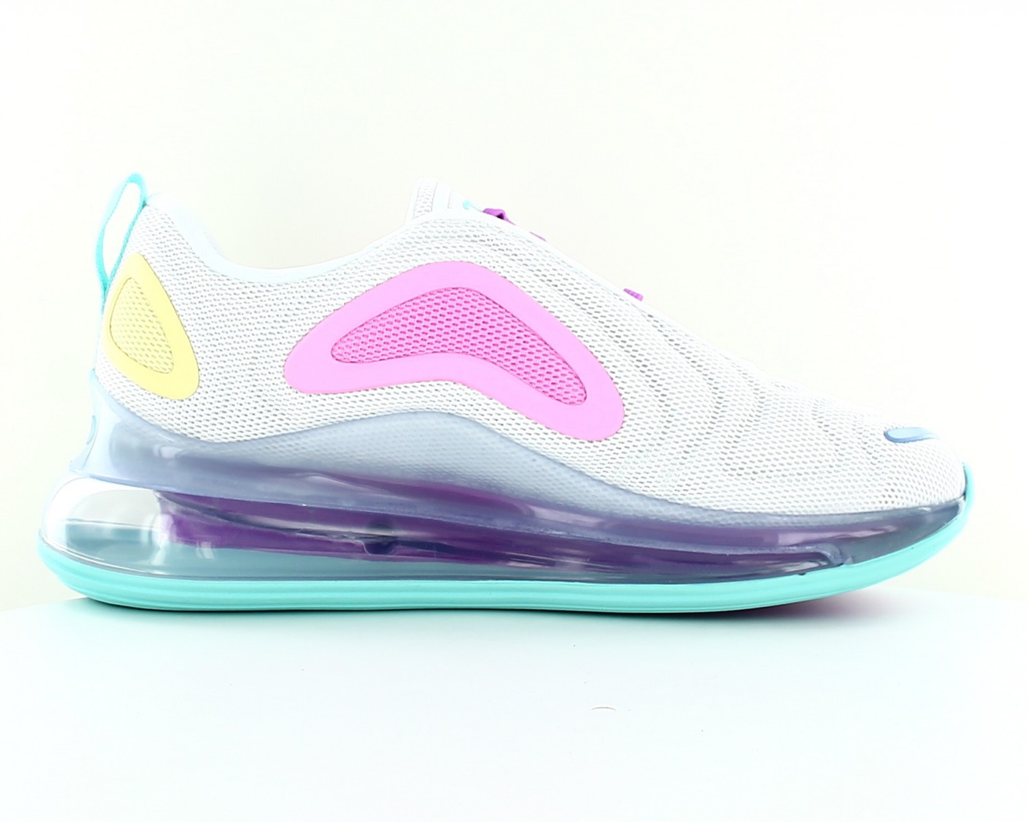 Nike Air max 720 femme Blanc rose bleu turquoise jaune AR9293 102