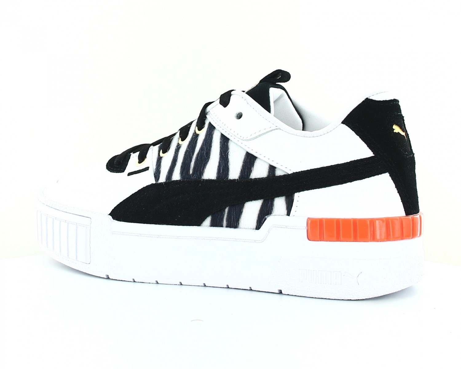 Puma Cali sport wild cats Blanc noir z bre orange