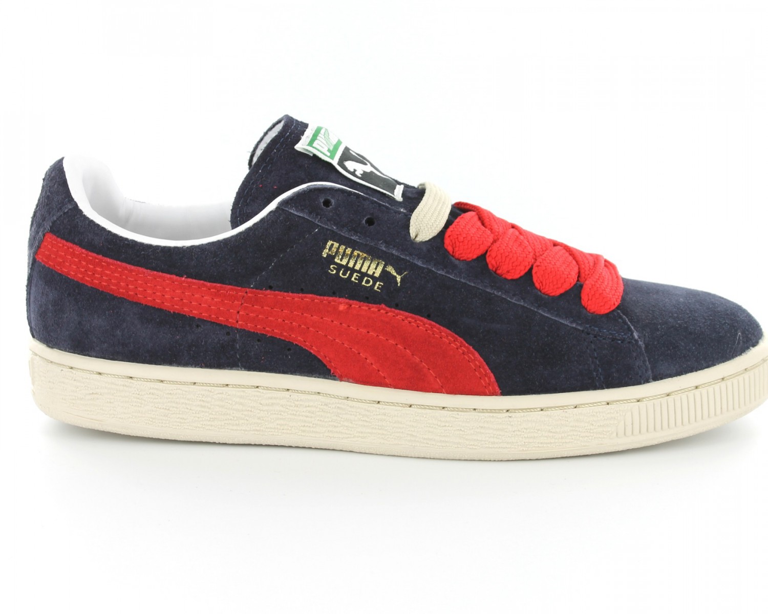 puma suede bleu et rouge