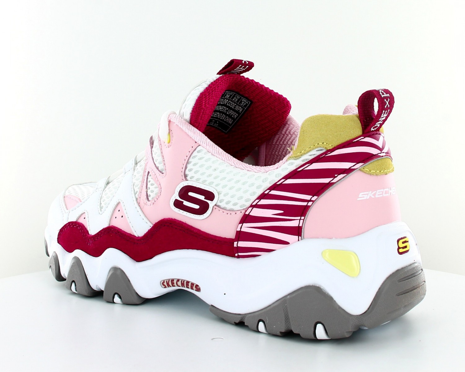 skechers d'lites 3 femme bordeaux