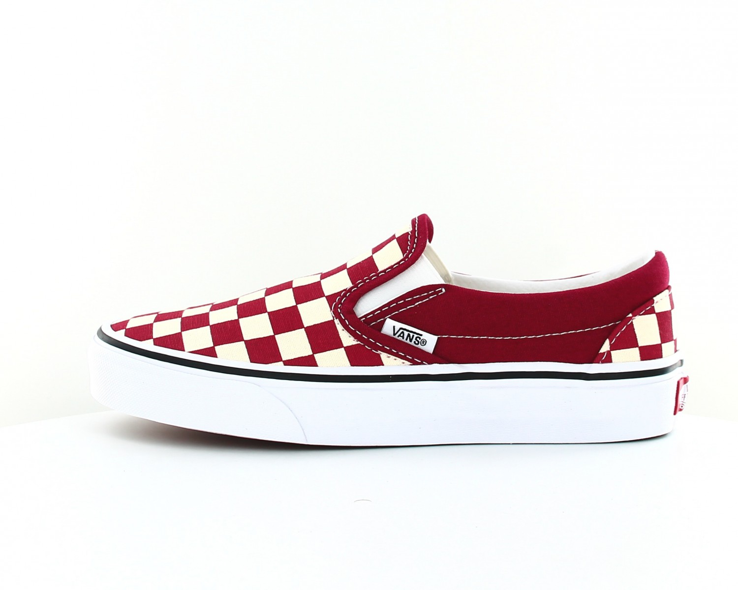 vans classic slip on bordeaux