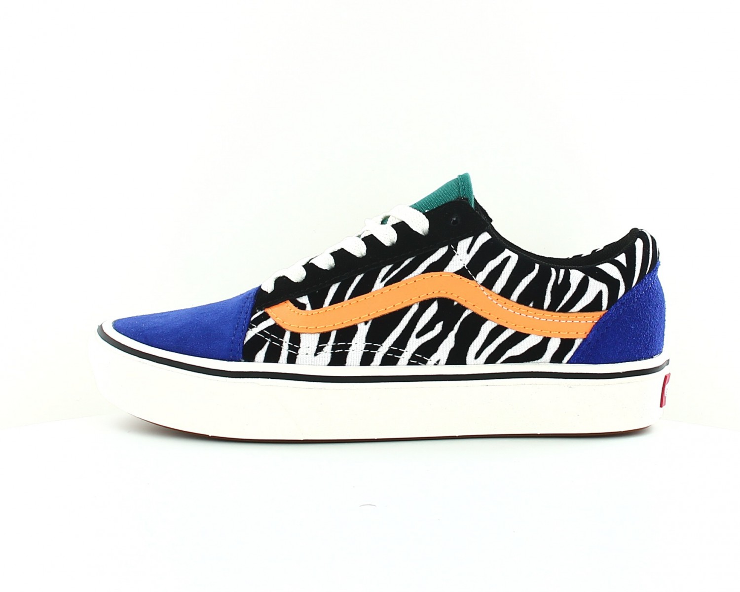 Vans Comfycush old skool zabra Bleu jaune print VN0A3WMAVWT