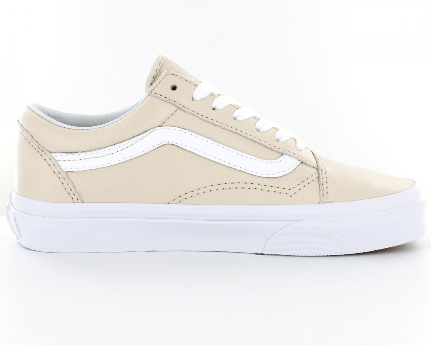 vans old skool beige cuir