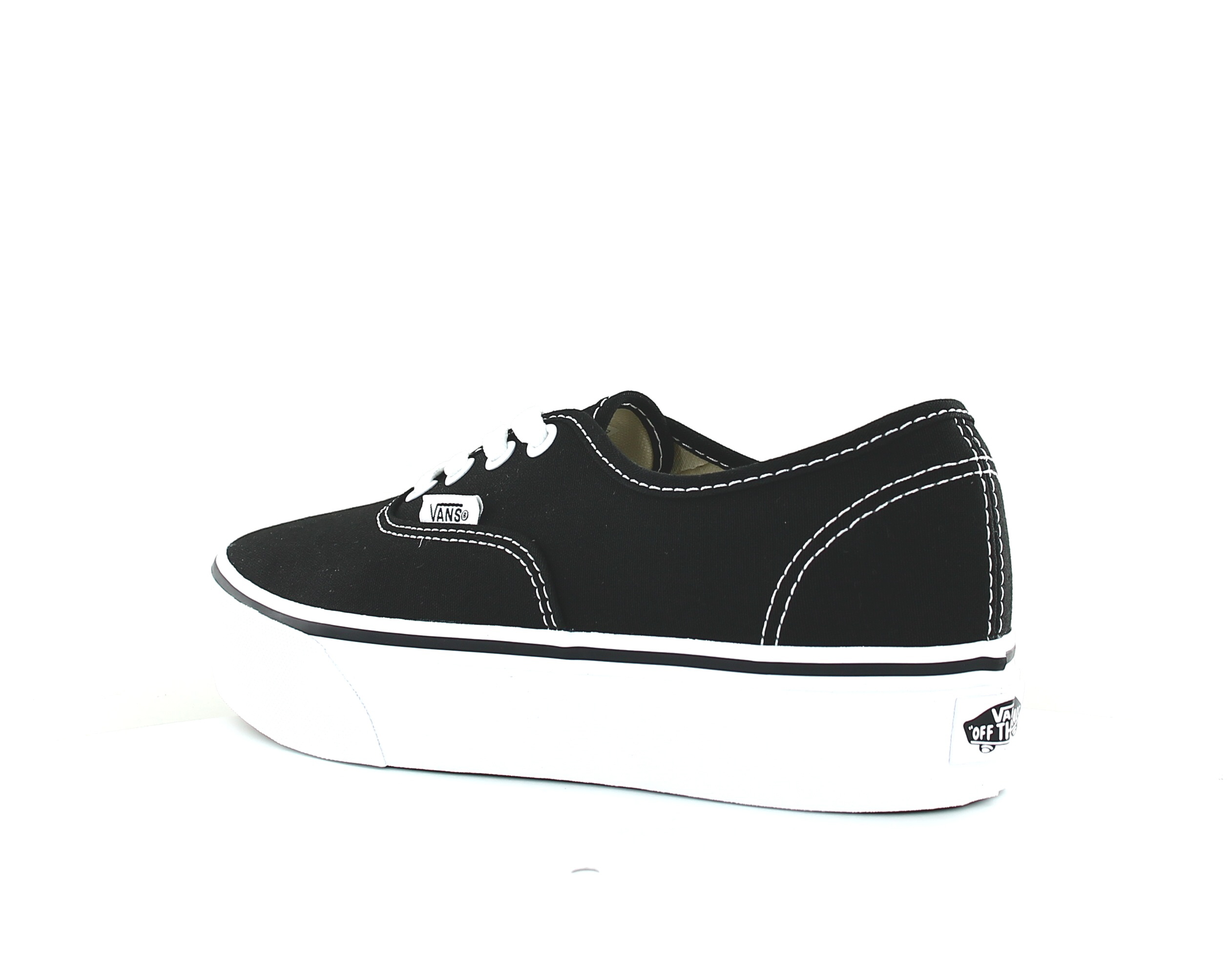 Vans Authentic platform Noir blanc